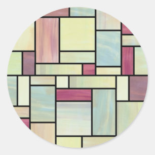 Stickers en verre coloré multicolore