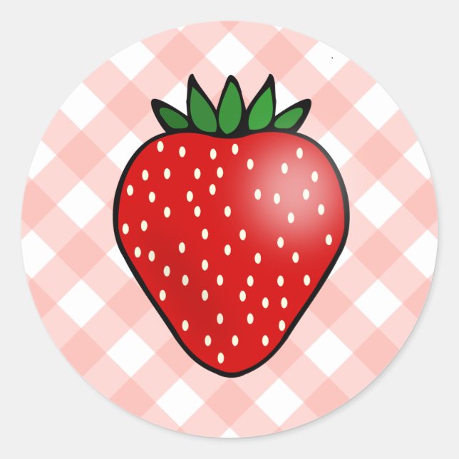 Stickers En vichy fraises (Devant)