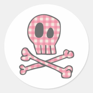 Stickers En vichy rose