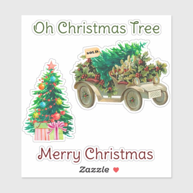 Stickers en vinyle coupé sur mesure dans l'arbre d (Feuille)