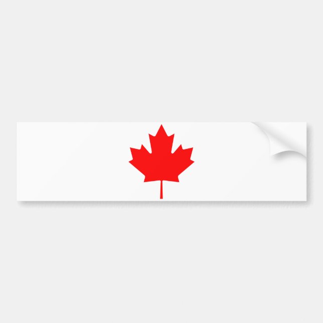 Stickers en vinyle feuille d'érable du Canada, Vin (Devant)