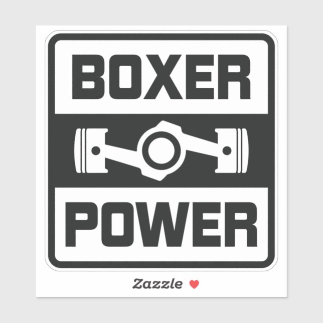 Stickers en vinyle JDM pour moteur Boxe (Feuille)