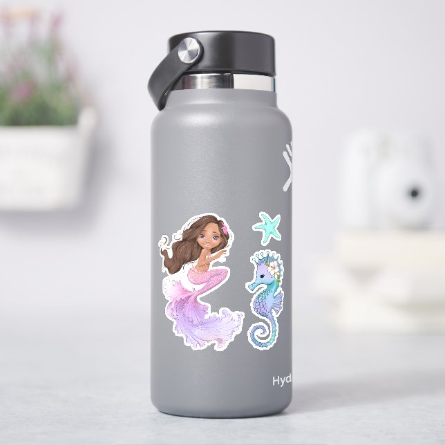 Stickers en vinyle Mermaid Life (HydroFlask)