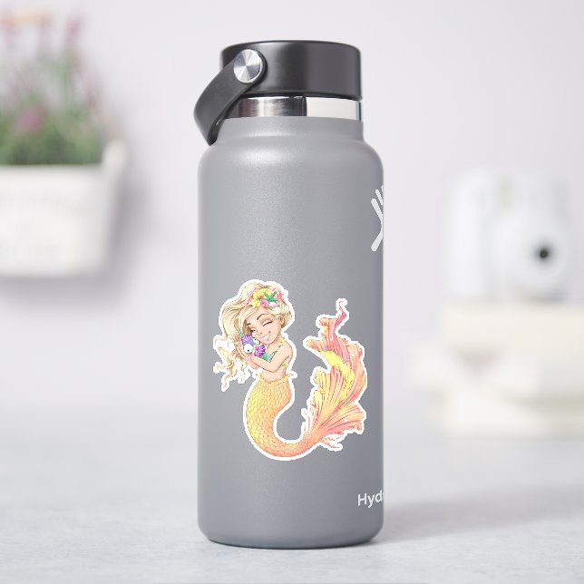 Stickers en vinyle Mermaid Life (HydroFlask)