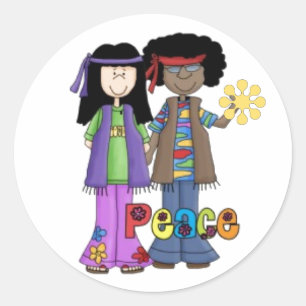 Stickers Enfants Fleurs Hippie