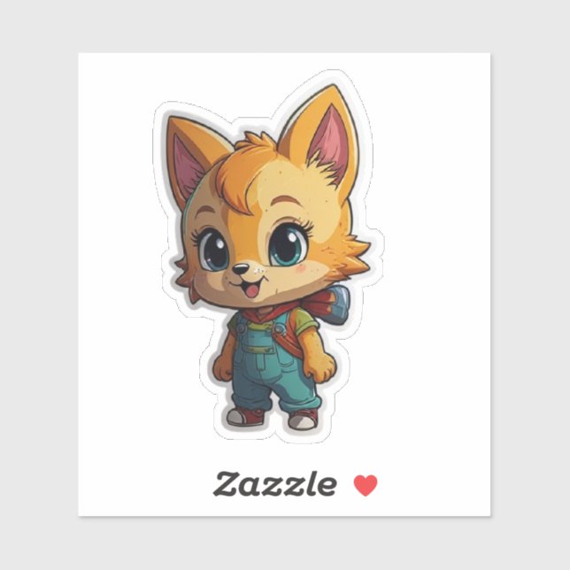 Stickers Enfants mignons pour les projets scolaire (Feuille)