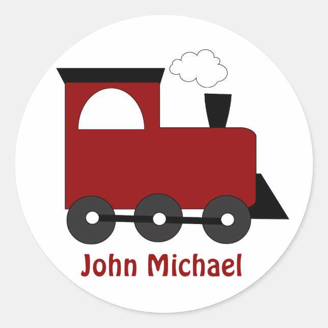 Stickers Enfants Train Anniversaire (Devant)