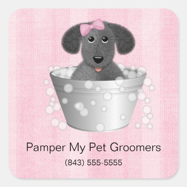 Stickers Entreprise Groomer Chien (Devant)