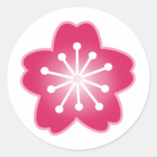 Stickers Enveloppe de fleurs de cerisier rose