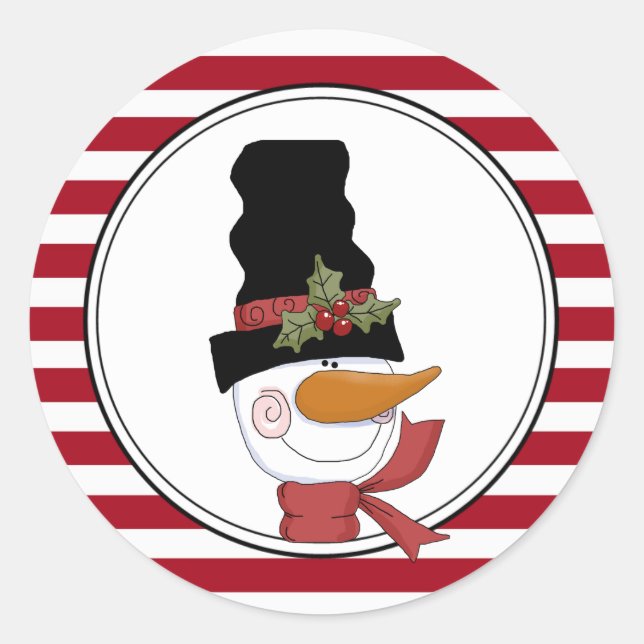 Stickers Enveloppe de vacances pour Snowman Countr (Devant)
