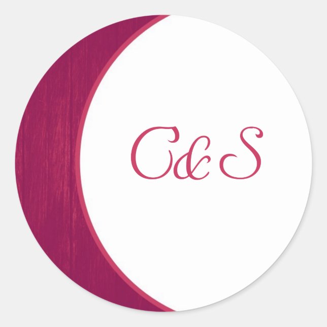 Stickers Enveloppe en bois rose/blanc (Devant)