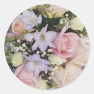 Stickers Enveloppe Fleurs de mariage