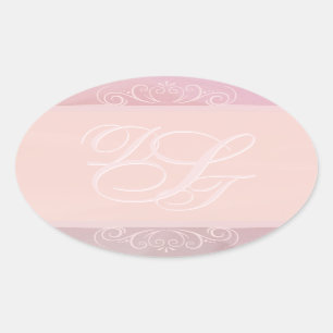 Stickers Enveloppe Initiales de flush