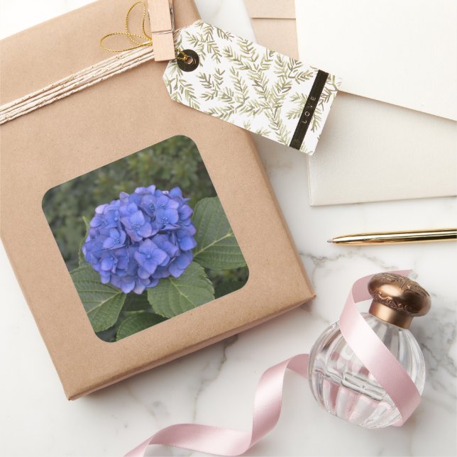 Stickers Enveloppe mariage Blue Hydrangea Flower (Cadeaux)