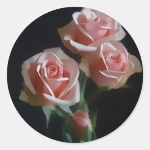 Stickers Enveloppe Rose Rose Seal