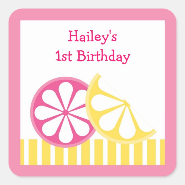 Stickers Enveloppe Stickers Citrus citron (Devant)