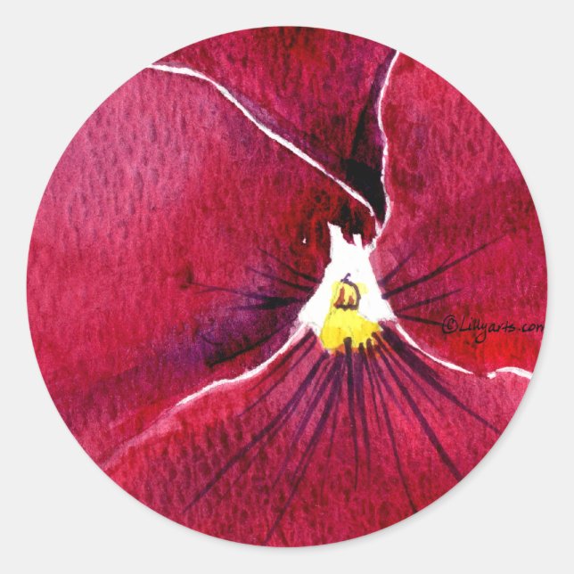 Stickers Enveloppe Stickers Red Pansy (Devant)