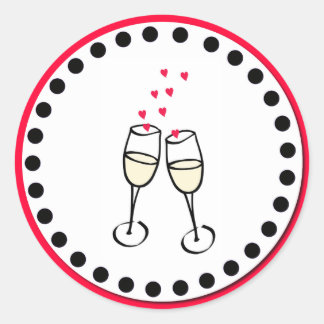 Stickers Enveloppe Toast mariage