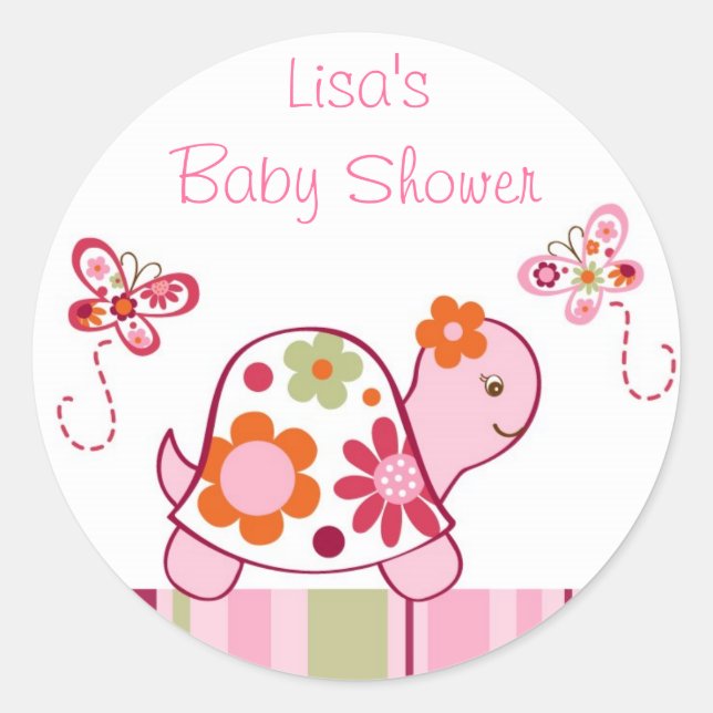 Stickers Enveloppe Tropical Tortue tendance (Devant)