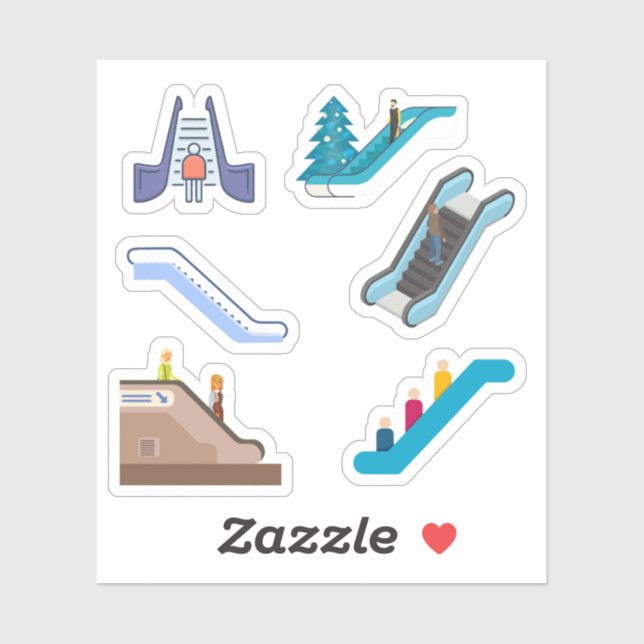 Stickers Escalator (Feuille)