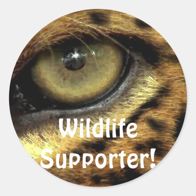 Stickers Espèces menacées de Jaguar (Devant)