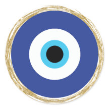 Stickers esthétiques aux yeux bleus