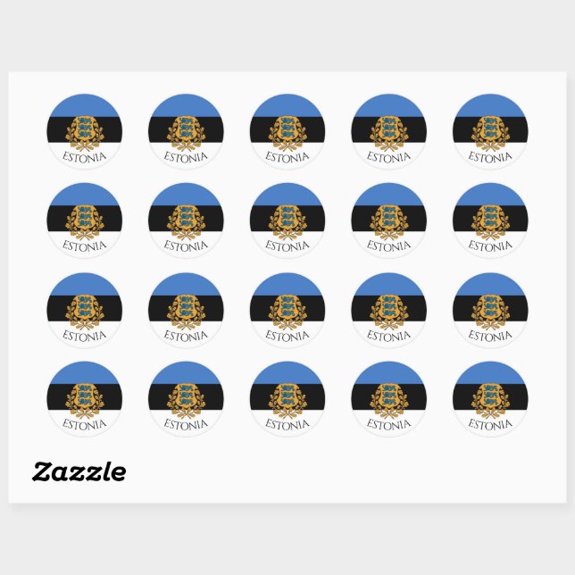 Stickers Estonie ronde ! (Feuille)