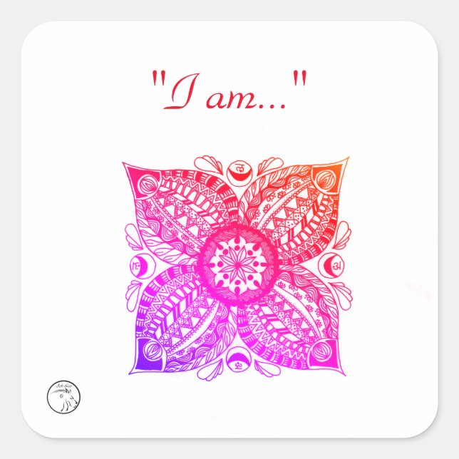 Stickers et Étiquettes avec énergie Chakra (Devant)