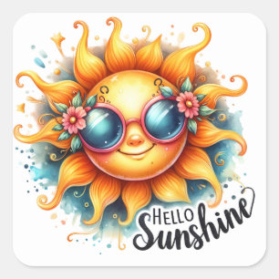 Stickers été Sunshine Hello