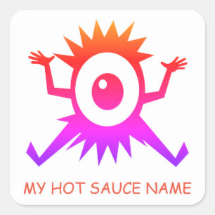Stickers Étiquette à la sauce chaude maison