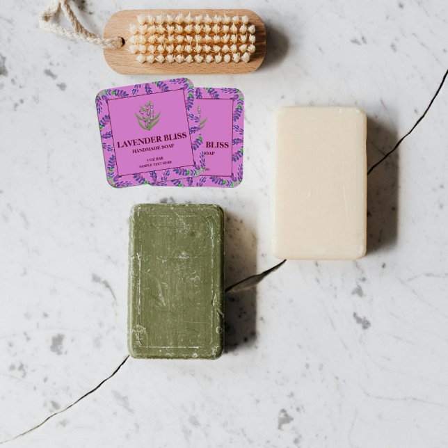Stickers Étiquette à savon Lavender (Créateur téléchargé)