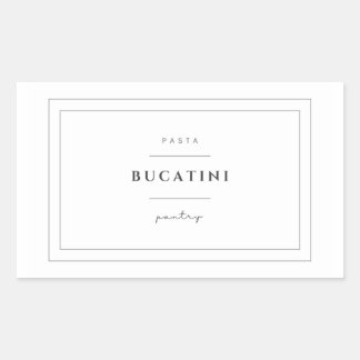 Stickers Étiquette alimentaire Bucatini Pasta