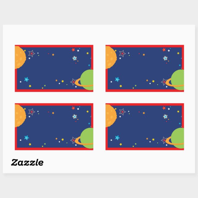 Stickers Étiquette Ballotin d'astronaute (Feuille)