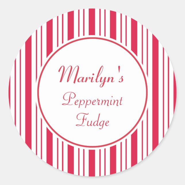 Stickers étiquette cadeau de menthe de Noël person (Devant)