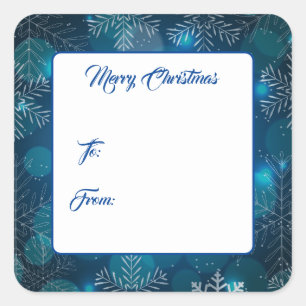 Stickers étiquette cadeau de Noël