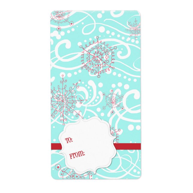 Stickers étiquette cadeau de Noël (Devant)