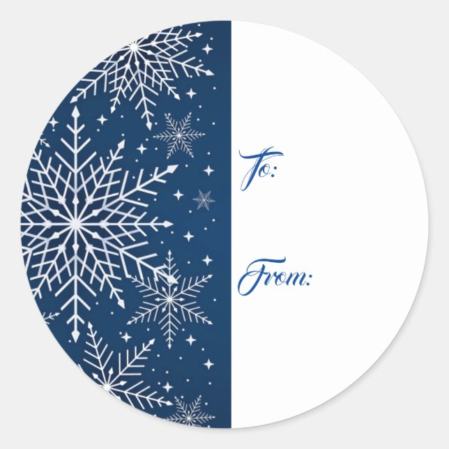 Stickers étiquette cadeau de Noël (Devant)