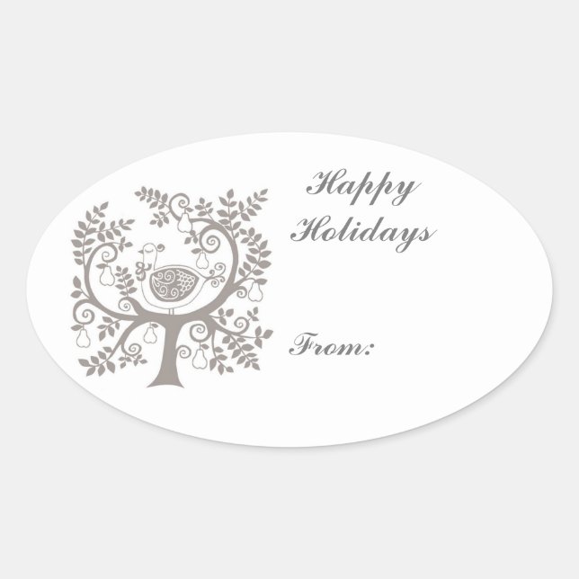 Stickers étiquette cadeau de Noël (Devant)