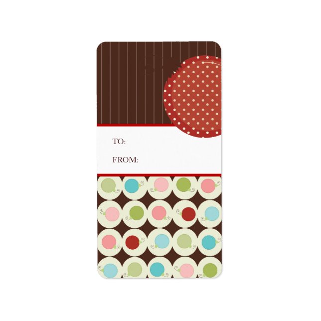 Stickers étiquette cadeau de Noël (Devant)