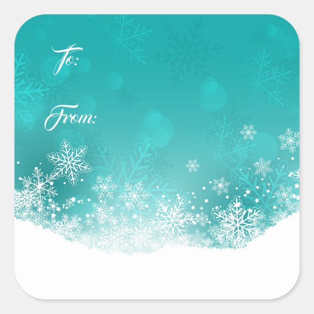 Stickers étiquette cadeau de Noël (Devant)