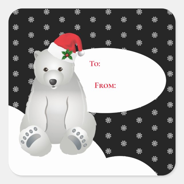 Stickers étiquette cadeau de Noël (Devant)