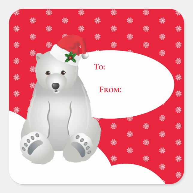 Stickers étiquette cadeau de Noël (Devant)