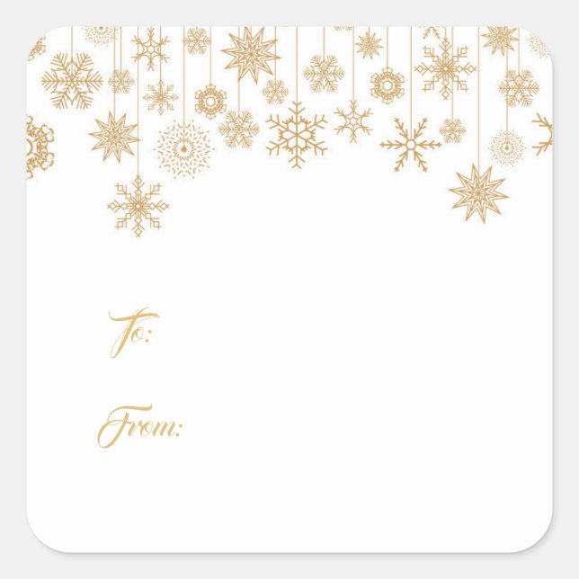 Stickers étiquette cadeau de Noël (Devant)