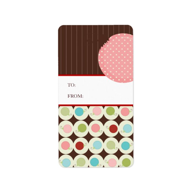 Stickers étiquette cadeau de Noël (Devant)