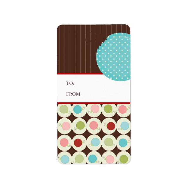 Stickers étiquette cadeau de Noël (Devant)