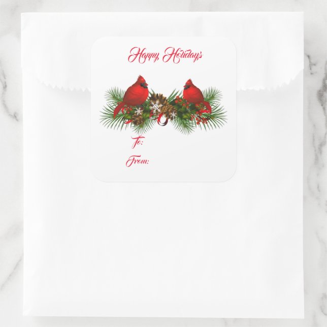 Stickers étiquette cadeau de vacances (Sac)