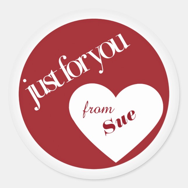 Stickers étiquette cadeau personnalisé (Devant)