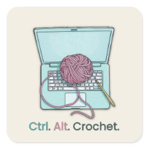 Stickers Étiquette Crochet
