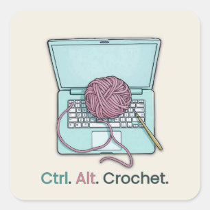Stickers Étiquette Crochet