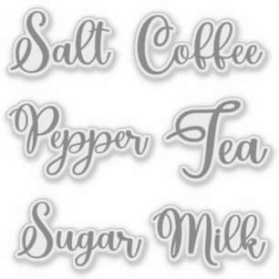 Stickers Étiquette de bocal Mason Condiments and S